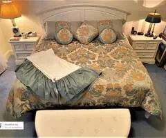 Bedding Custom King size Comforter set including pillows and skirt