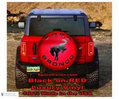 Ford Bronco Tire Cover Made in the USA ships FAST from Florida - $99