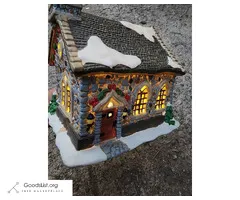 2003 Santa's Workbench Town Series Pine Valley Chapel Ceramic