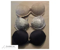 3 Victoria Secret Push up Bras -34B