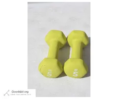 Pair (2) of 5 Pound LB Neoprene Workout Dumbbell Dumb Bell Hand Weigh