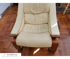 comfortable leather arm chair was $500