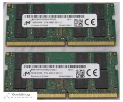 micron laptop ram 32gb 2x 16GB DDR4 2400MHz PC4-19200 ram