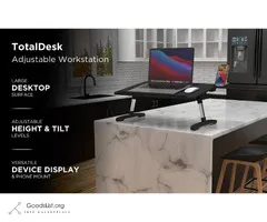 Limitless TotalDesk Portable Workstation & Lap Desk Adjustable Stand