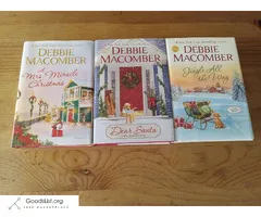 3 Debbie Macomber Hardcover Christmas Romance Novels