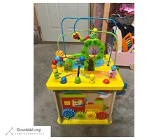 Wooden activity cube - Fat Brain Toys brand