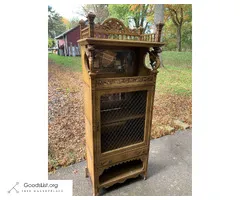 Chinese mirrored bookcase