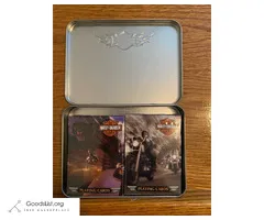 Harley Davidson New Collector Tin & 2 Decks of Playing Cards