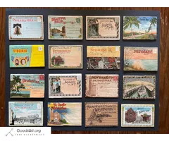 138 Early 1900e Travel Postcards (16 booklets in all) - $50