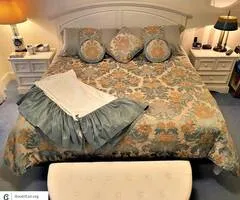 Bedding Custom King size Comforter set including pillows and skirt