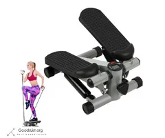 TARESNESS Mini Stair Stepper Exercise Machine with Resistance Bands
