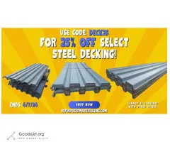 STEEL DECKING | Multiple Sizes Available