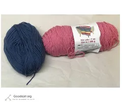 Assorted Yarn - Pink and Navy Blue Bundles (Brand New)