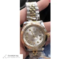 Silver Rolex Oyster Perpetual DateJust Watch