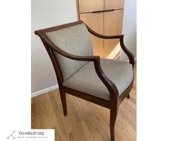Mid-Century Modern Authentic Walnut Gunlocke Armchair/Accent Chair