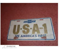 USA-1 plate - $10 (Buxton,Me.)