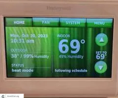 Honeywell Wi-Fi 9000 Color Touch Screen Programmable Smart Thermostat