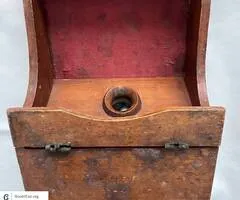 Antique Masonic Wooden Voting Box with 113 Handmade Marbles