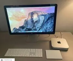 Mac Mini, Thunderbolt Display, Keyboard and Trackpad