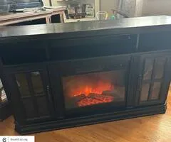Electric Fireplace With Remote Like New